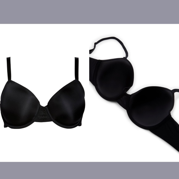 NWT WACOAL [ 32DD ] Lace Impression Underwire Contour Bra‎ in Black - Picture 3 of 12